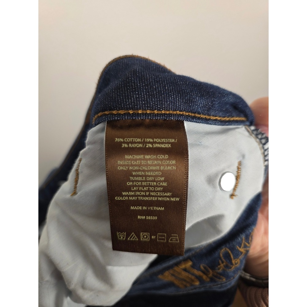 Kut from the‎ Kloth Katy Boyfriend Jeans Dark Wash Blue Plus Size 14W KP799GI7R - Picture 6 of 7